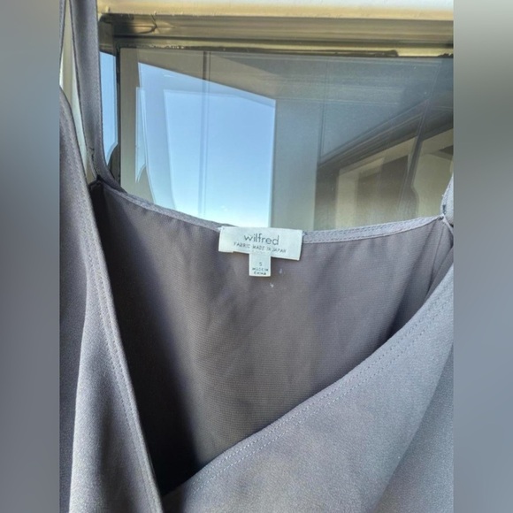 Aritzia Wilfred Gray Spaghetti Strap Slip Dress - Size Small - Picture 6 of 7